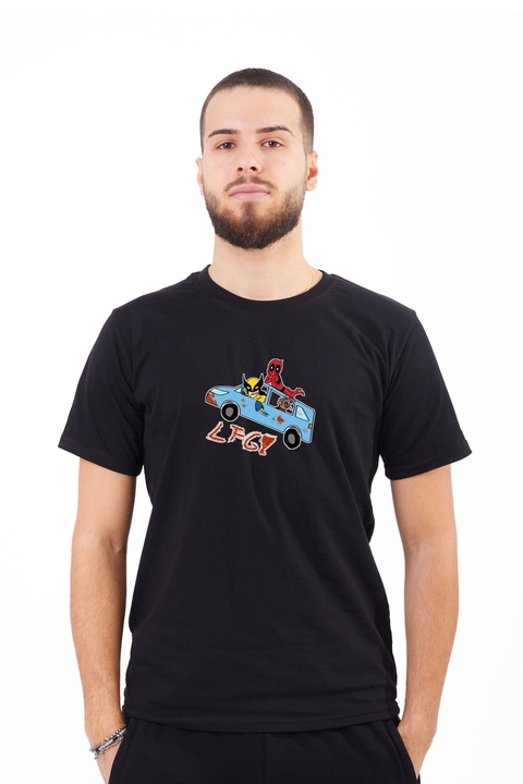 Tricou pentru barbati personalizat cu imagine deadpool and wolverine honda odyssey