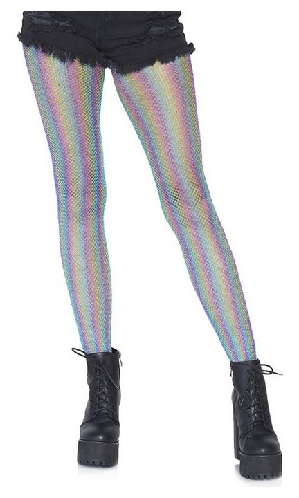 Dresuri plasa cu dungi curcubeu glitter, One Size INTL