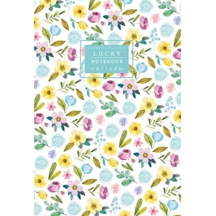 Dekoratív füzet Fresh, 64 vonalas oldal, kemény borító, kék, 152x220 mm