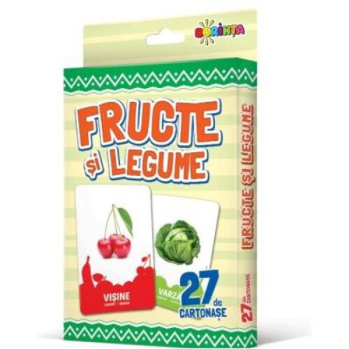 27 de cartonase. Fructe si legume, Editura Dorinta