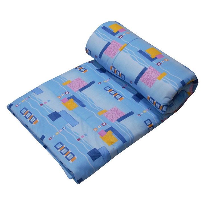 Pilota pentru Iarna 160X200 cm, Model 10099 Albastru, 2 persoane