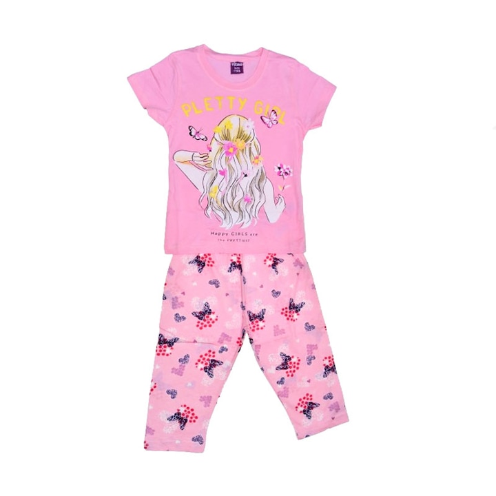 Pizsama lányoknak Mini Junior PJ-31860, Pink 109838