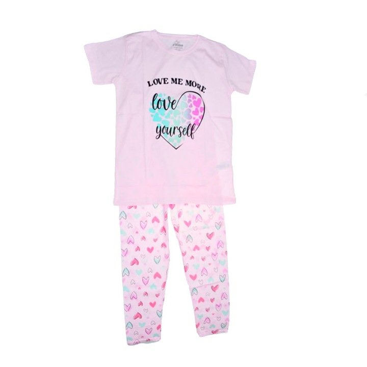 Pizsama lányoknak Mini Junior PJ-53213, Pink 109867