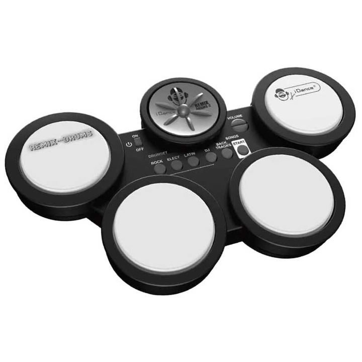 Tobe electronice copii, iDance, 4 pad-uri, Negru, 3+