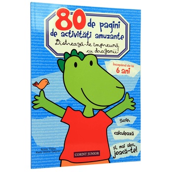 80 de pagini de activitati amuzante. Distreaza-te impreuna cu dragonii! - Valerie Videau 80 de pagini de activitati amuzante. Distreaza-te impreuna cu dragonii! - Valerie Videau
