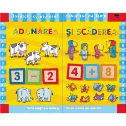 Adunarea si scaderea (cuburi de lemn)