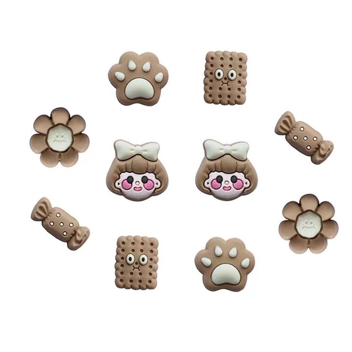 Set accesorii CROCS, Fetita, 10 piese, 1.3x1, cmmaro