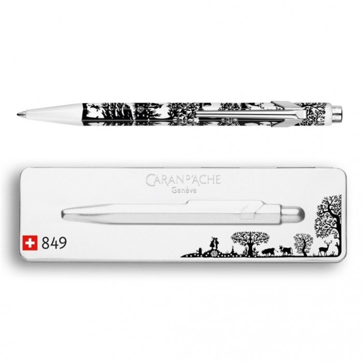 Химикалка Caran d'Ache, колекция 849 Totally Swiss Pop Line, алуминий, 64x200 mm