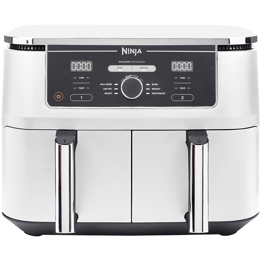 Friteuza cu aer cald Ninja AF400EUWH, 2470W, 9.5L, 6 programe de gatit, alb