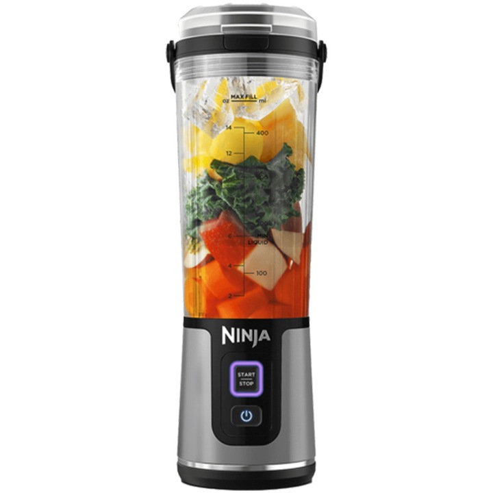 Ninja Blast BC151EUNV vezeték nélküli turmixgép, 300W, 530ml, Li-ion akkumulátor, Fekete