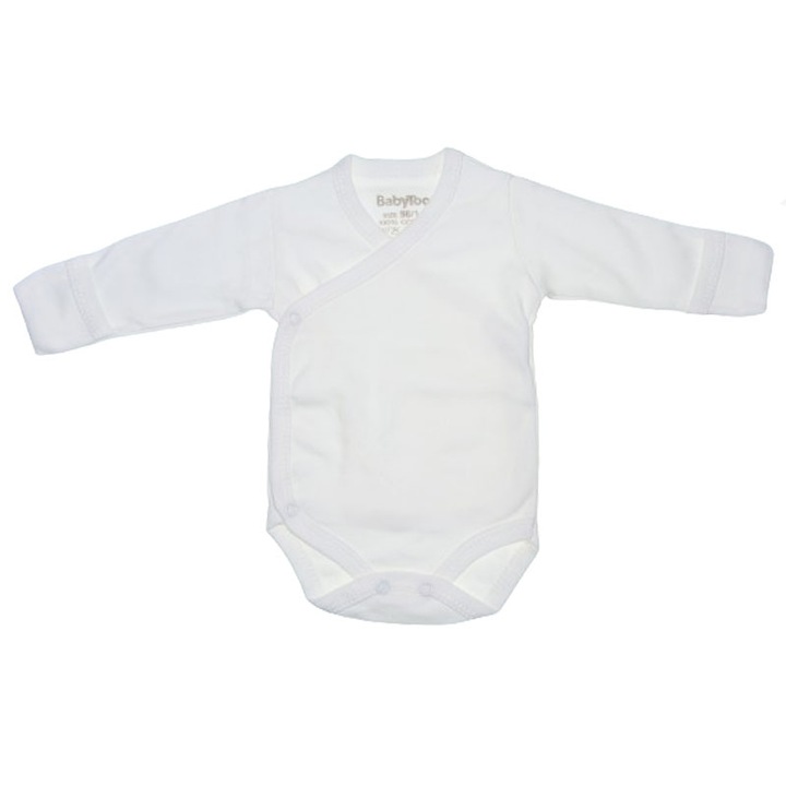Body cu maneca lunga si manusi pentru bebelusi BabyToo BDYBT-4, Crem 109932