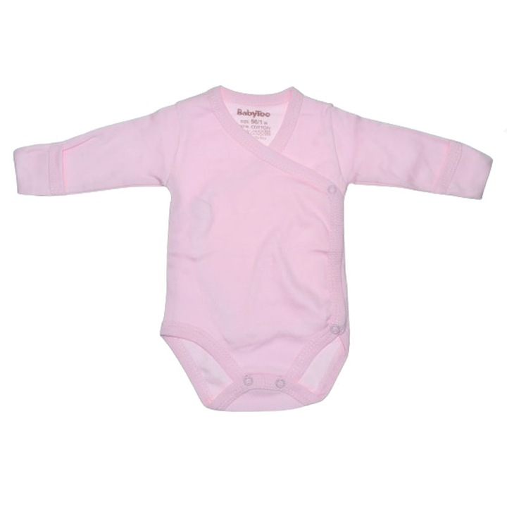Body cu maneca lunga si manusi pentru fete BabyToo BDYBT-5, Roz 109936