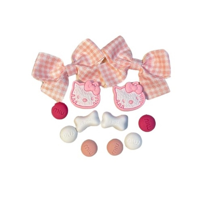Set accesorii CROCS, pisicuta pisica, 12 piese, 10x4 cm multi