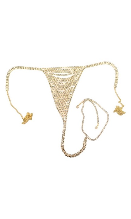 Un set elegant de lanturi de talie realizate din siruri de pietre pretioase cu o baza din metal auriu