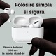 Casti Wireless Air Pro 3, Smart Touch cu Carcasa de Incarcare Compatibile cu Apple si Android, Experienta Audio Superioara si Confort Maxim pentru Activitati Fitness si Utilizare Zilnica