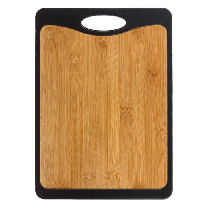 Tocator Generic, bambus și plastic, 35x25cm, design cu 2 fețe, pentru legume, fructe și carne