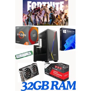 Sistem PC MSI Ryzen 5 2600 32GB RX570-8G SSD 240GB + 2TB VM1 W10