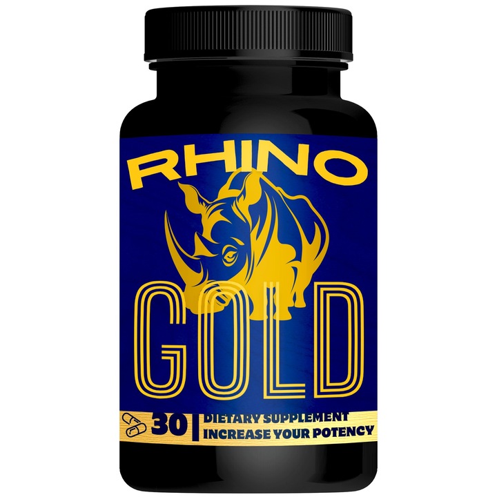 Supliment alimentar, cresterea nivelului potenta, erectie, RHINO GOLD, 30 capsule