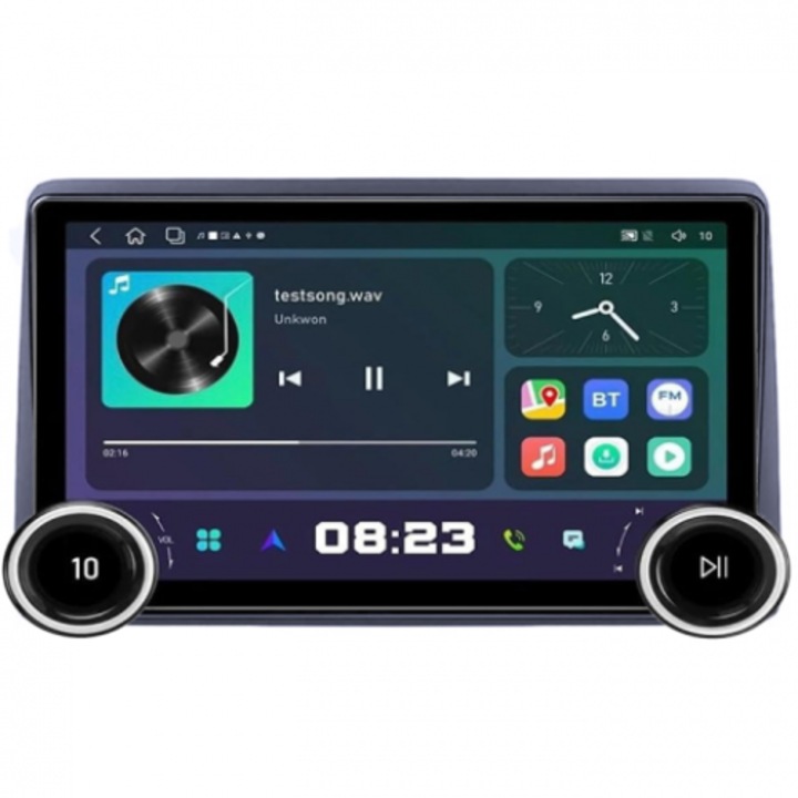 Dedikált navigációs rendszer, Duster 2018 Diamond, 8 GB RAM, 128 GB ROM, Decacore, Android 13, 11,8" QLED 2K kijelző, 360º-os kamera támogatás, aktív ventilátor, DSP, Carplay és Android Auto, SIM 4G