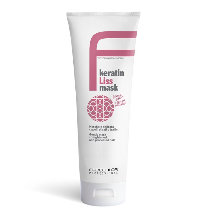 Freecolor Professional Keratin Gentle Mask 250ml-Masca cu keratina Vegetala