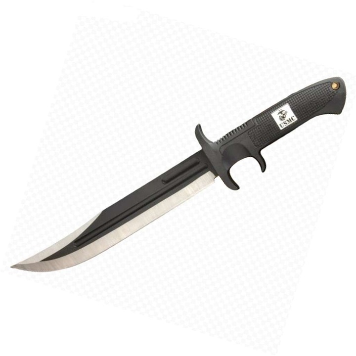Cutit tactic de lupta si supravietuire United Cutlery Survivor, maner cu subgarda, lama inox 21 cm