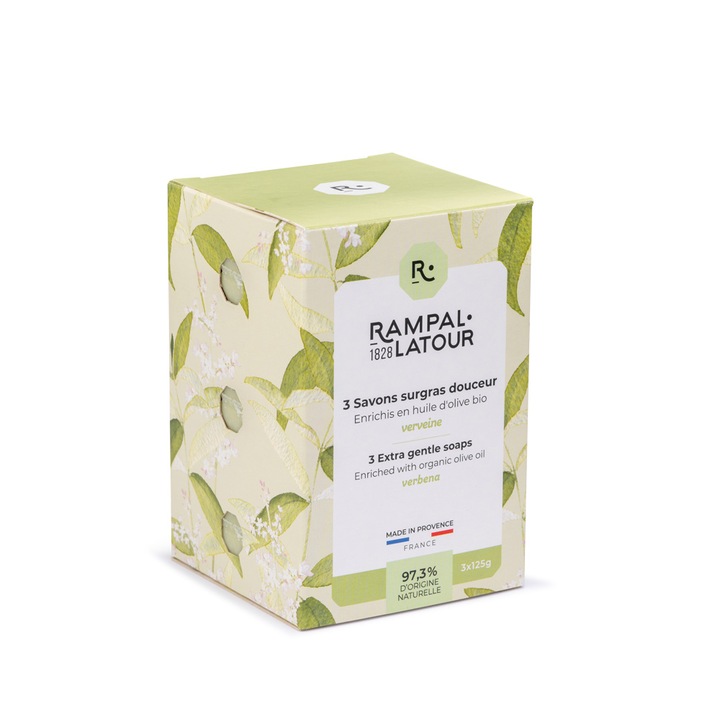 Pachet 3 sapunuri naturale verbina masline