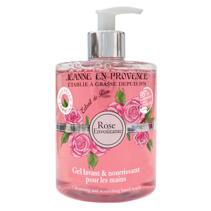 Jeanne en Provence folyékony kézi szappan - Elbűvölő rózsa, 500 ml
