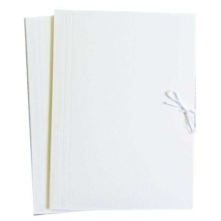 Комплект 10 папки А4, Wektor, бял, 230x319 мм