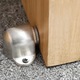 Stopper magnetic de usa montat pe podea, longziming, metal periat, 3.7x5.3x3.1cm, set 1x magnet montat, 1x piesa magnetica, 3x suruburi, 2x dibluri