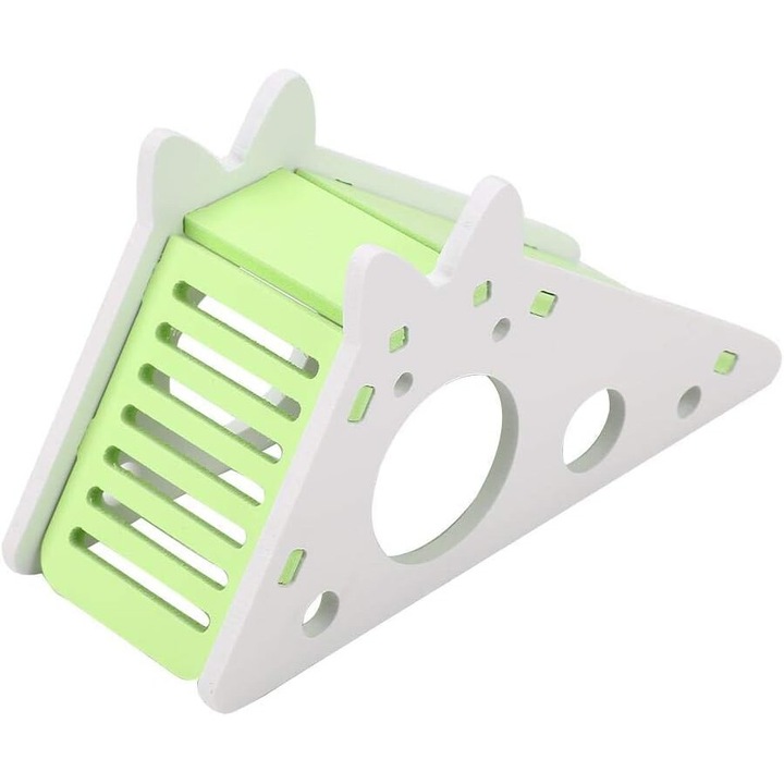 Casa de joaca din lemn pentru hamsteri, AMRINUGL, 18x7x9.5cm, ecologic, usor de curatat