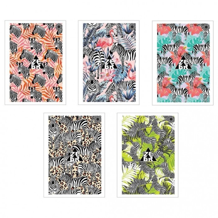 10 db A5-ös füzet szett, Ziemia Obiecana, 60 lap, kockás, puha tapintású, 157x219mm