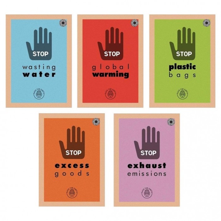 10 db A5 füzet készlet, Ziemia Obiecana, Earth 1, vonalas, 161x215mm