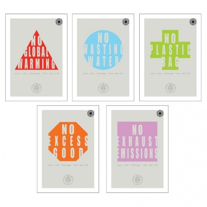 10 db A5 füzetkészlet, Ziemia Obiecana, Föld, 80 kockás lap, 150x215mm