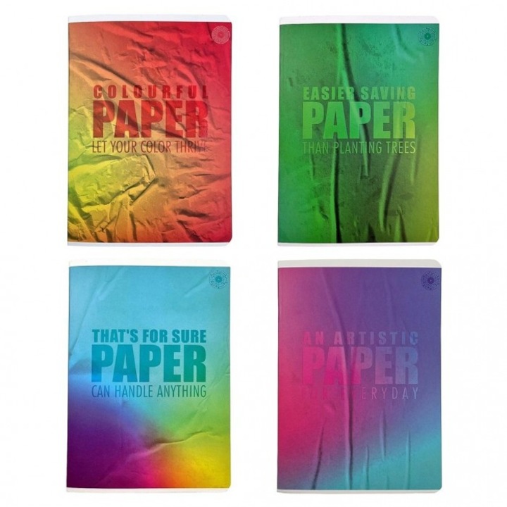 10 db A5 füzetkészlet, Ziemia Obiecana, Crumple, 60 lap, négyzetrácsos, 151x213mm