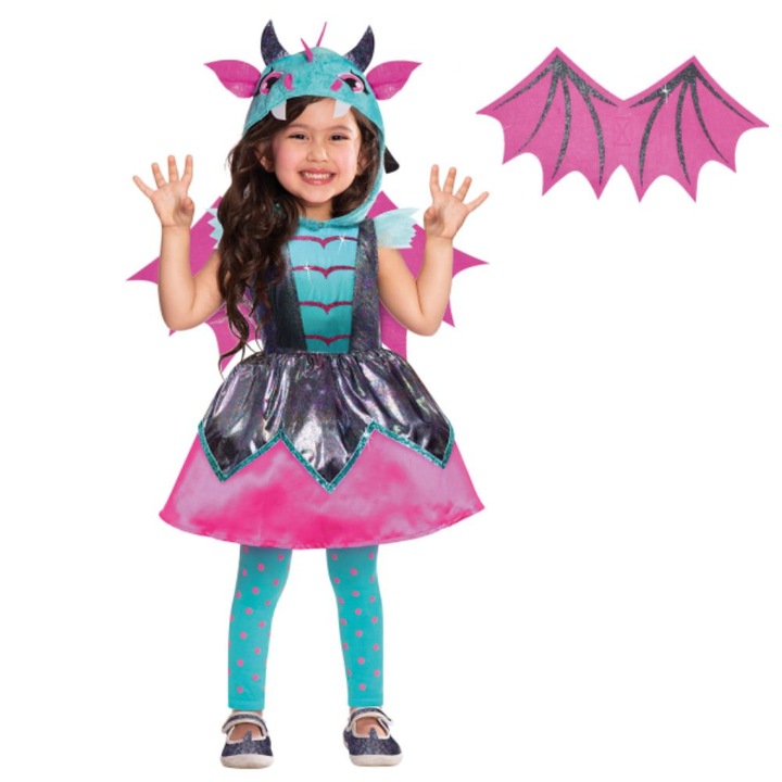 Costum pentru fete Micul Dragon, 6-8 ani, 128 cm