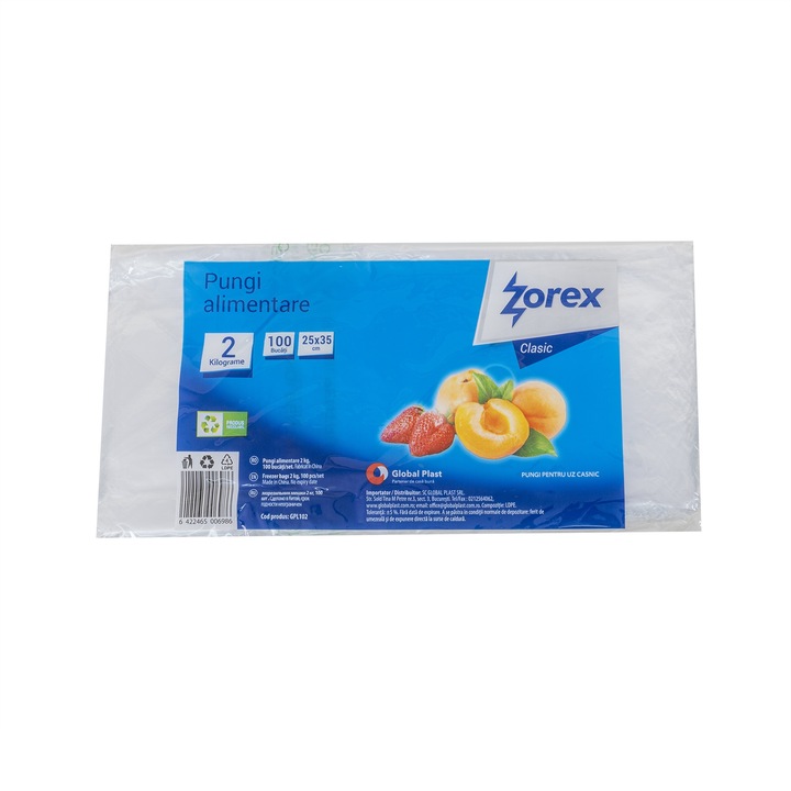 Élelmiszer zacskók, űrtartalom 2kg, 100db Z-TOOLS / EXT 10709