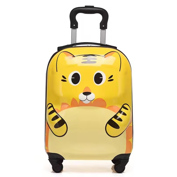 Детска количка с размери 44х22х31см с тигър, цвят Жълт ABYZ™