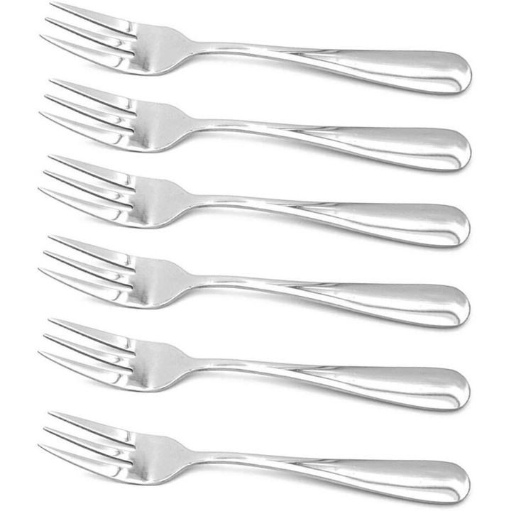 6 darabos rozsdamentes acél villakészlet, Enforose, ergonomikus kialakítás, rozsdamentes, fényes felület