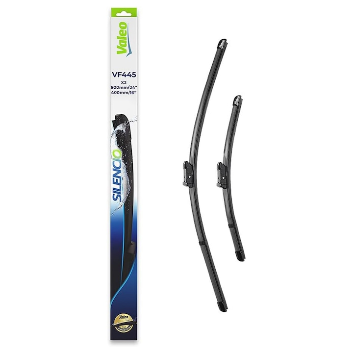 Комплект чистачки Valeo Silencio 600/400mm VF445 за Citroen C3 Picasso, Fiat Doblo, Ford Kuga I, Ranger, Opel Combo, Renault Twingo