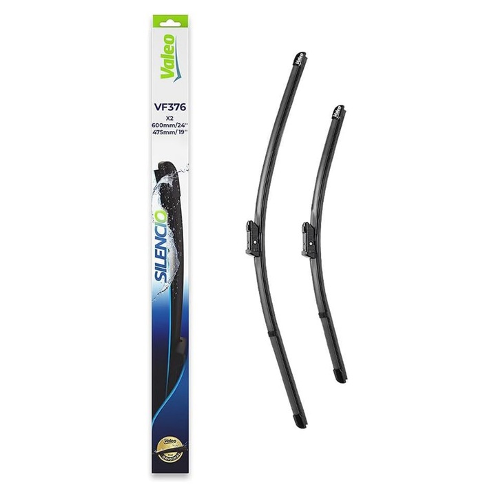 Set stergatoare Valeo Silencio 600/475mm VF376 pentru Audi Q2, VW Passat B7, Passat CC B7, VW Golf VI, Jetta IV