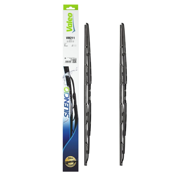 Комплект чистачки Valeo Silencio 550/550mm VM211 за Audi A4 B6
