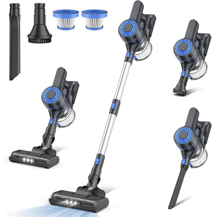 Aspirator de mana EICOBOT, 20000 Pa, 35 minute autonomie, 1.5L