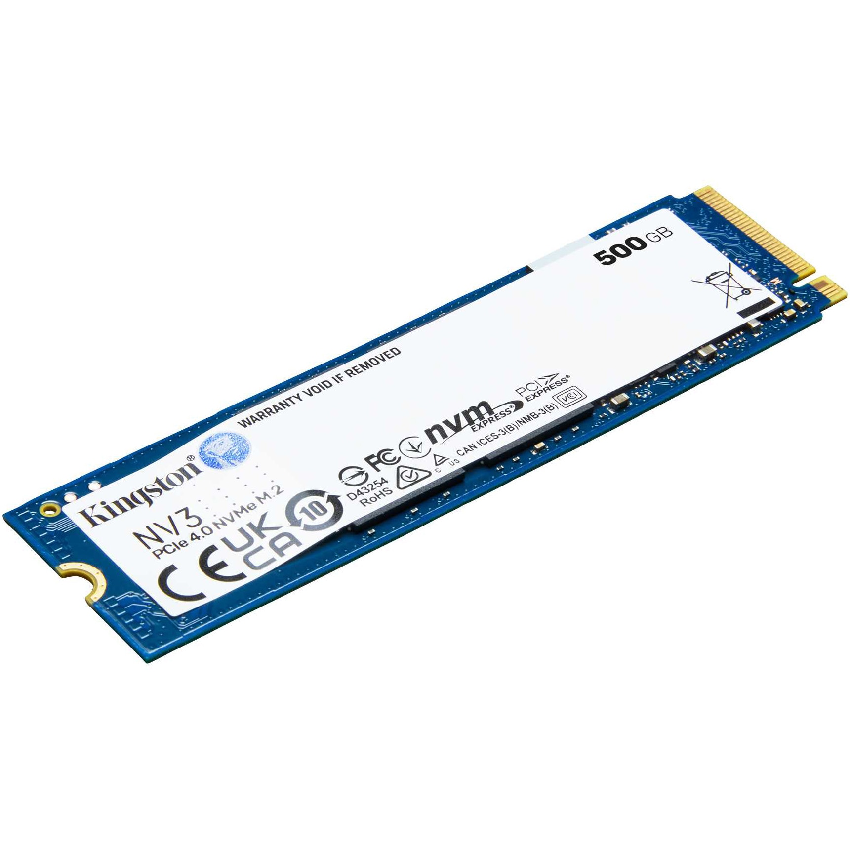Solid State Drive (SSD) Kingston NV3, 500GB, PCIe 4.0 NVMe, M.2