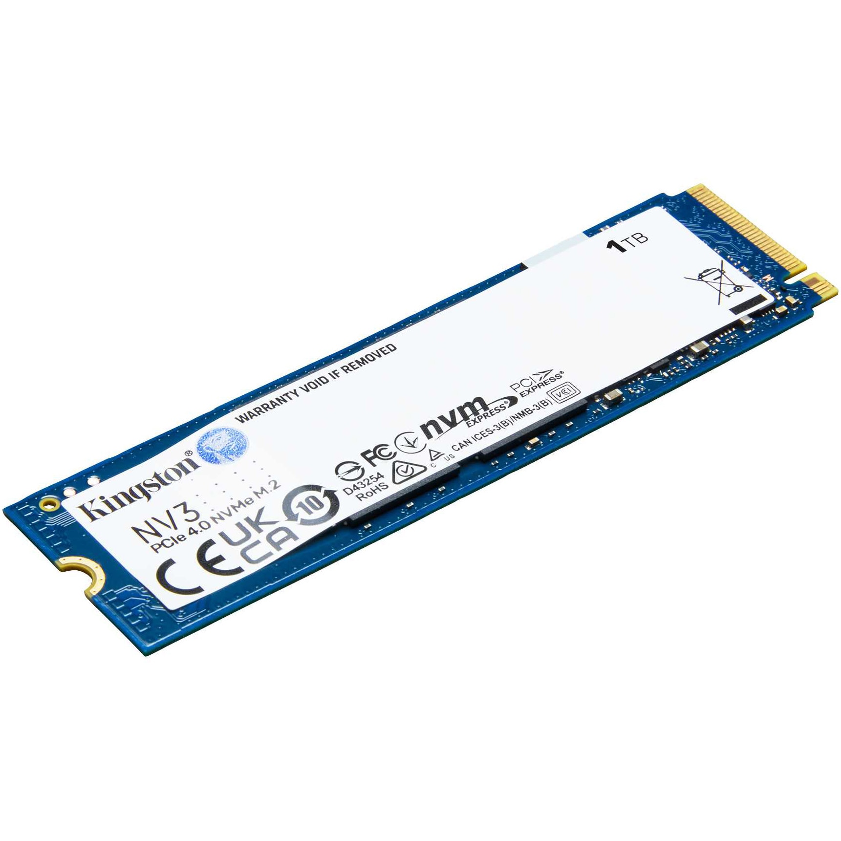 Kingston NV3 1TB SSD PCIe 4.0 M.2 新品　3枚 Solid State Drive (SSD) Kingston NV3, 1TB, PCIe 4.0 NVMe, M