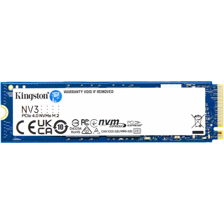 Solid State Drive (SSD) Kingston NV3, 4TB, PCIe 4.0 NVMe, M.2.