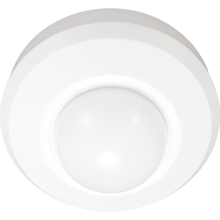 Jelenlétérzékelő, 360fok, 1-20m érzékelési távolság, 10mp-30perc beállítási tartomány, 3-2000lux, 230V, 1000W, IP44, Tracon Electric