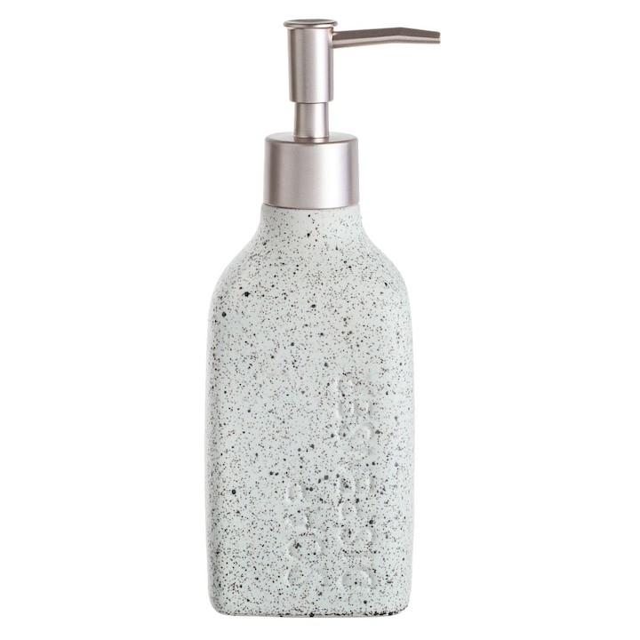 Dozator Sapun Lichid, Model Ceramic, Efect Nisip, Capacitate 470ml, Bej