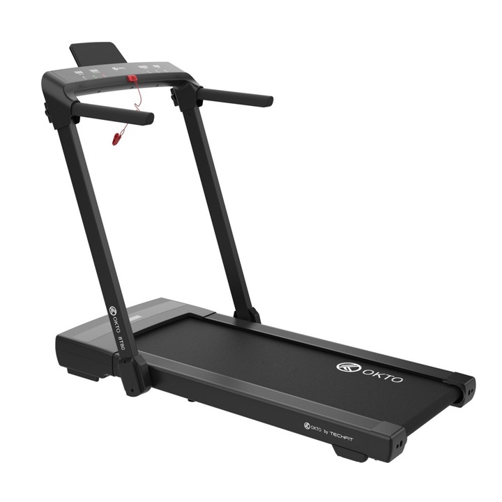 Бягаща пътека 2&1 OKTO от TECHFIT, DC мотор: 1.5 HP, Бързо сгъване, Демпферна система, Транспортни колела, Bluetooth