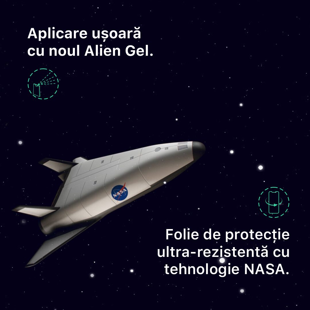 Folie protectie pentru Apple iPhone 15 Plus, ecran compatibil cu husa, Alien Surface