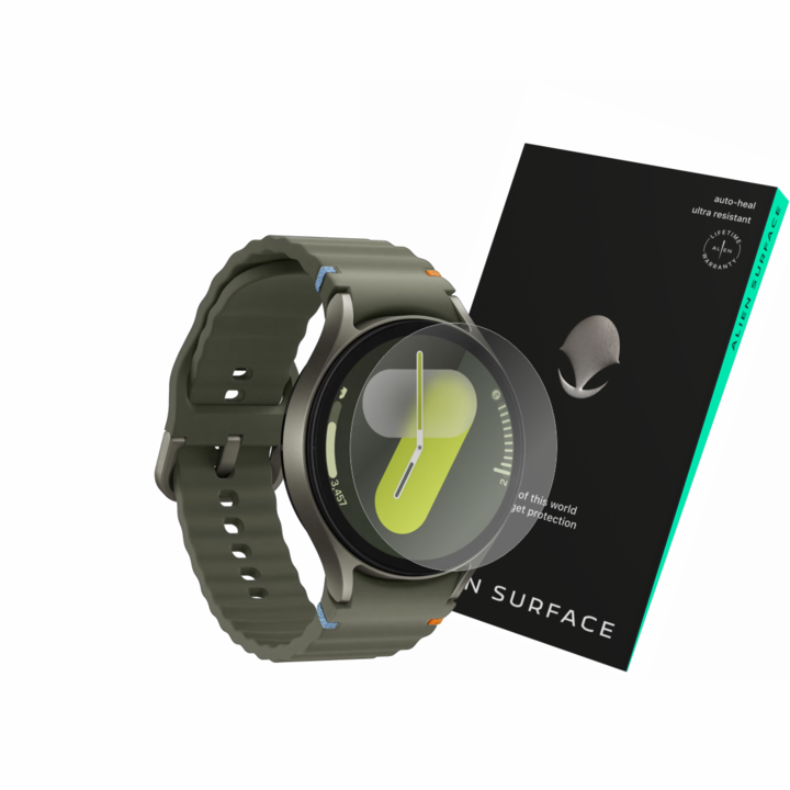 Samsung Galaxy Watch 7-tel kompatibilis védőfólia, 44 mm, képernyővédő 1+2 tartalék, Alien Surface